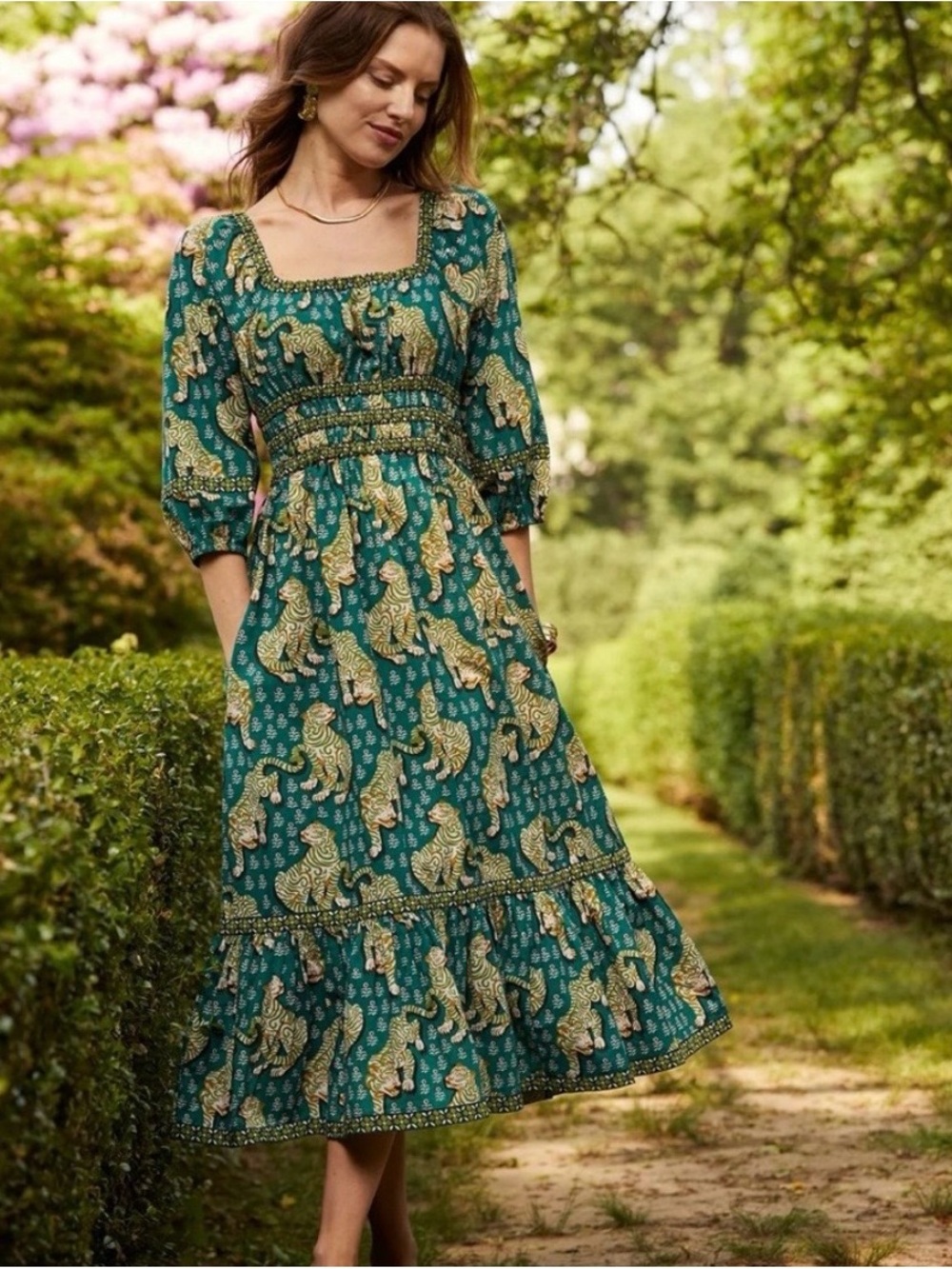 Printfresh  Tiger print Maxi Dress size XL
